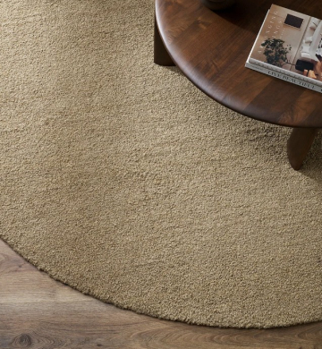 Cozy & Stylish Dorset Biscuit Round Floor Rug for Any Space