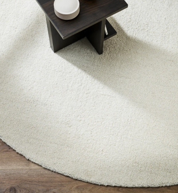 Soft & Stylish Dorset Natural White Round Floor Rug