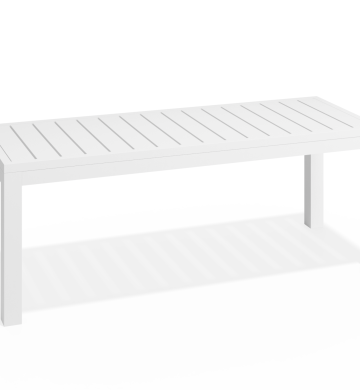 Timeless Elegance: Halki Bench Seat – Outdoor – 120cm – White