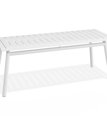 Elegant Roku Bench 120cm – Outdoor Seating in Matte White