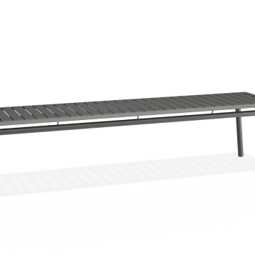 Premium Roku Bench 190cm – Outdoor Seating in Matte Charcoal